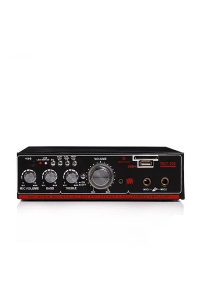 Notel Not 306 2x20 Stereo Mini Anfi- Mağaza Anfisi- Işyeri Anfisi - 3