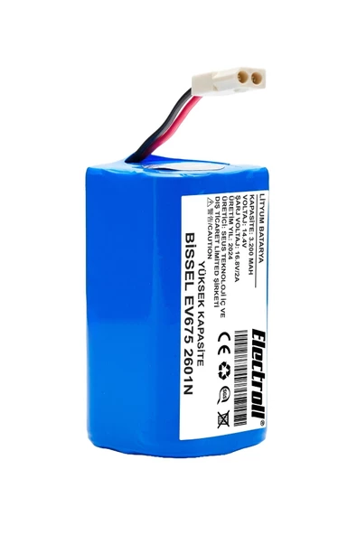Bissell Ev675 2601N Uyumlu Robot Süpürge Bataryası (YÜKSEK KAPASİTE) 3200mAh - 5