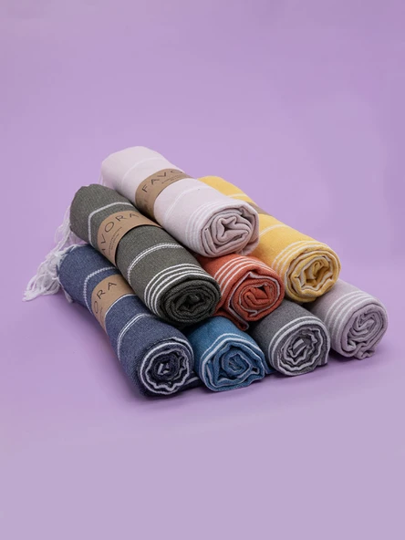 Favora Peştamal Plaj Havlusu 90x140 - Sarı - 6