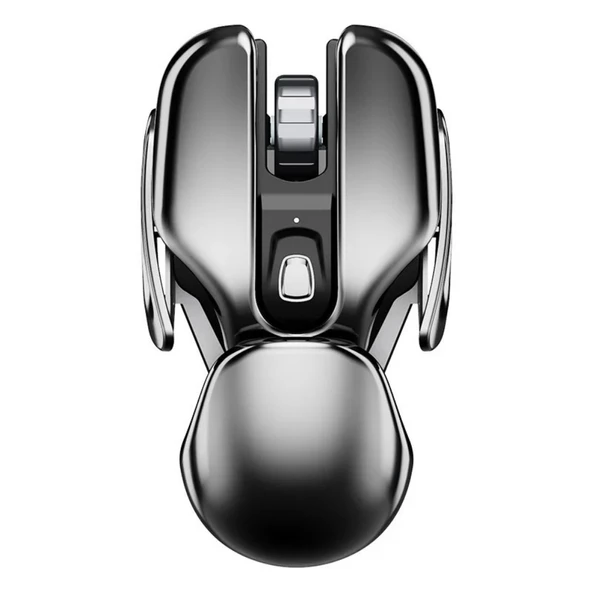 ShopFast Mekanik Metal Kablosuz Mouse Böcek Tasarım 1600DPİ Ergonomik Tüm Yüzeyler İçin Sessiz Tıklama