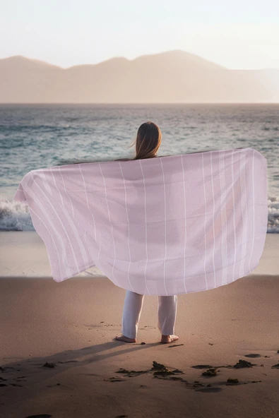 Favora Peştamal Plaj Havlusu 90x140 - Pembe