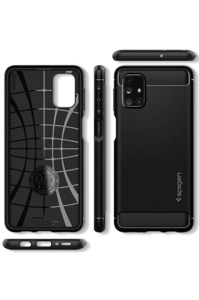 Galaxy M31s Kılıf Rugged Armor Matte Black - ACS01459 - Resim 3