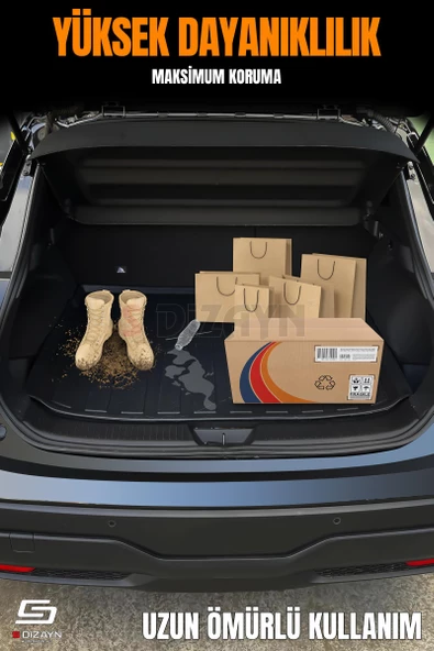 S-Dizayn Volkswagen T-Roc 3D Pro Bagaj Havuzu Üst Bagaj 2019 Üzeri A+ Kalite - 6