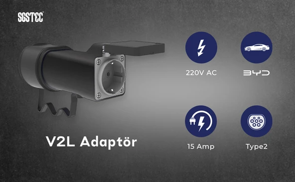 SGSTEC BYD V2L Adaptör Priz - 4