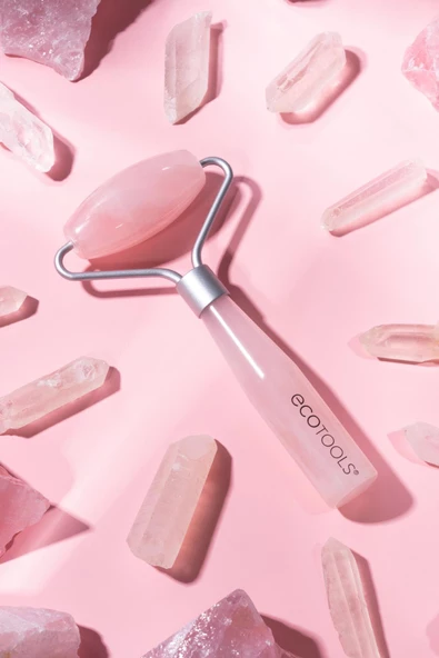 ECOTOOLS MİNİ ROSE KUVARS YÜZ MASAJ ALETİ - 3