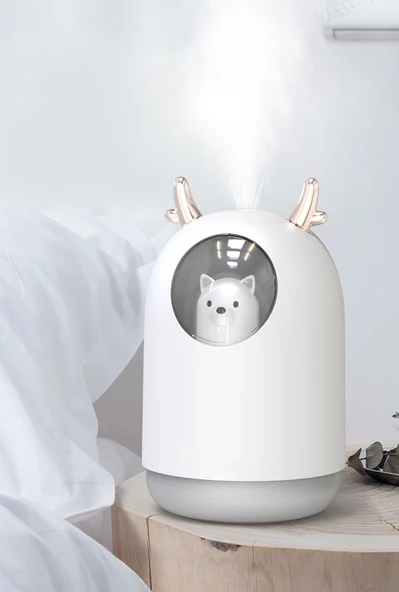 ShopFast Humidifier  Hava Nemlidirici Buhar Difüzör  300ml LED Işıklı Oda Kokusu Taşınabilir