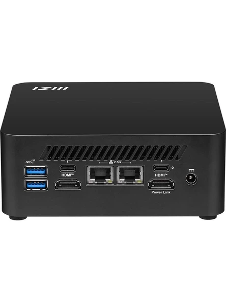 MSI CUBI NUC 1M-002EU CORE 5 120U 8GB DDR5 512GBB SSD W11PRO SIYAH MINI DT PC - Resim 3