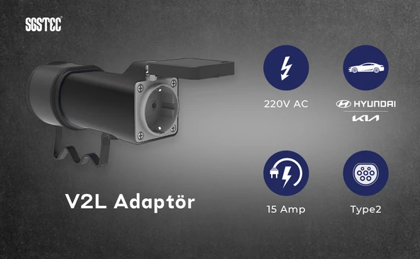 SGSTEC Hyundai - Kia V2L Adaptör Priz - 4