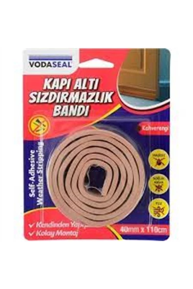 Vodaseal Kapı Altı Sızdırmazlık Bandı 40 Mm X 110 Cm - Kahverengi