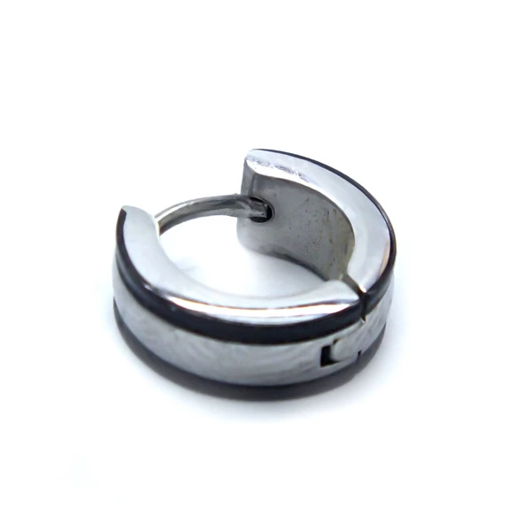 BZ 316L Çelik Çift Renk 5mm Halka Küpe UNK-701 - 6