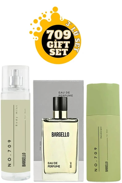 709 Edp Erkek Parfüm + No:709 Vücut Spreyi + No:709 Deodorant
