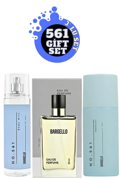 561 Edp Erkek Parfüm + No:561 Vücut Spreyi + No:561 Deodorant BRGPEN561SET
