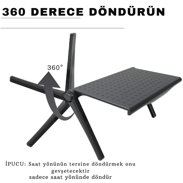 Monozone Monitor Tv Üstü Raf Stand Portatif Katlanabilir Düzenleyici Raf Telefon Standı Tv Askı Aparatı - Resim 8