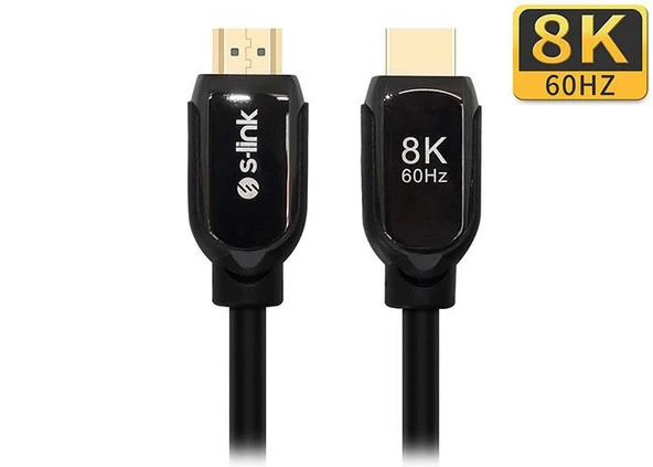 S-link SL-H8K01 HDMI TO HDMI 1.5m 8K Ultra HDR 2.1V 7680P Metal Kılıflı Kablo - 2