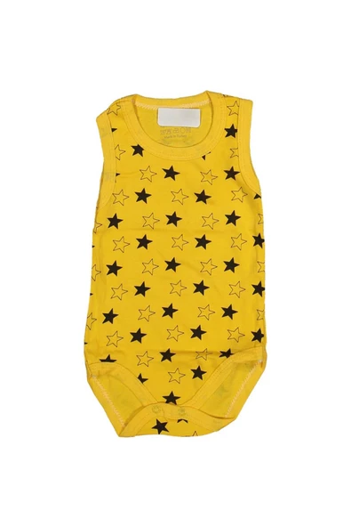 DİAMONDSTAR  UNISEX 0/9 AY İNTERLOK YENİ YILDIZ BADİ