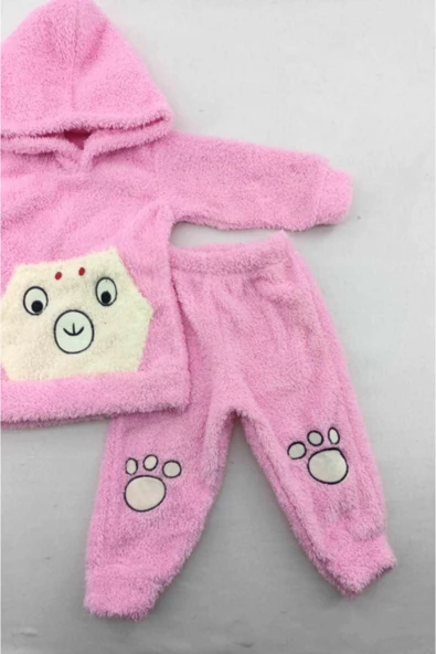 pembe Kışlık Welsoft Lüx Bebek Takımı - 3