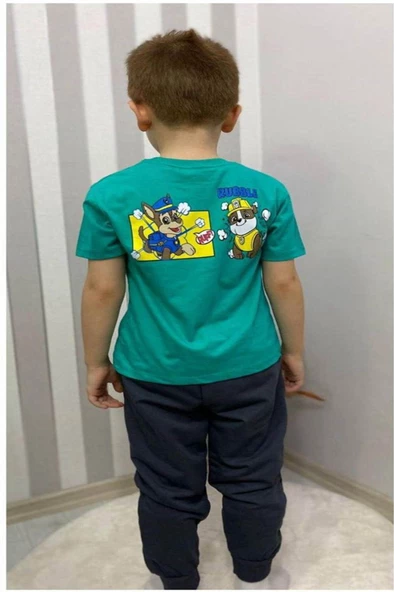 KAREKTER BASKILI MEVSİMLİK 2/8 YAŞ EŞOFMAN TAKIM - 2