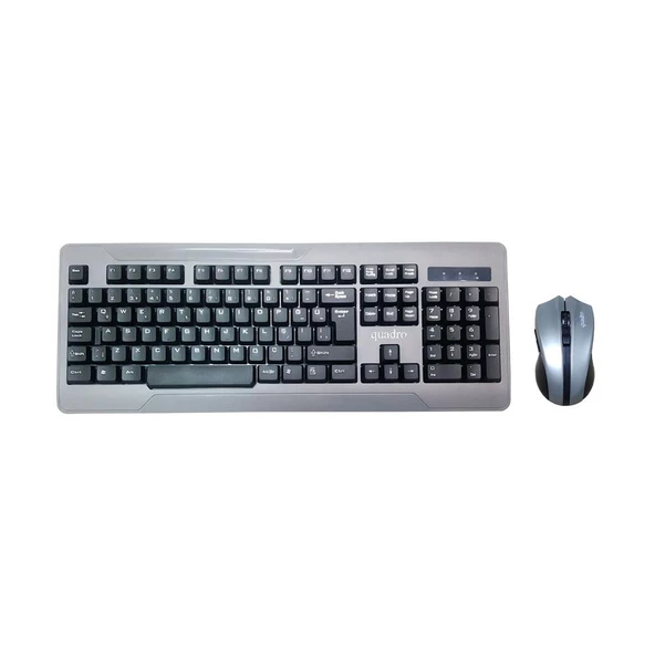 Quadro Q Kablosuz Türkçe Multimedia Klavye + Kablosuz Mouse Seti