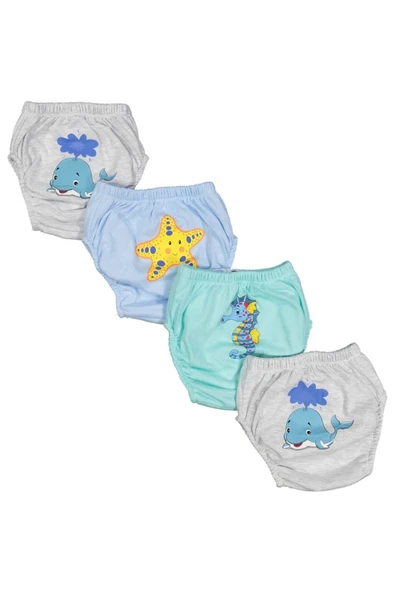 UNISEX 1/3 YAŞ HAYVAN BASKILI DENİZ ALIŞTIRMA KÜLOT