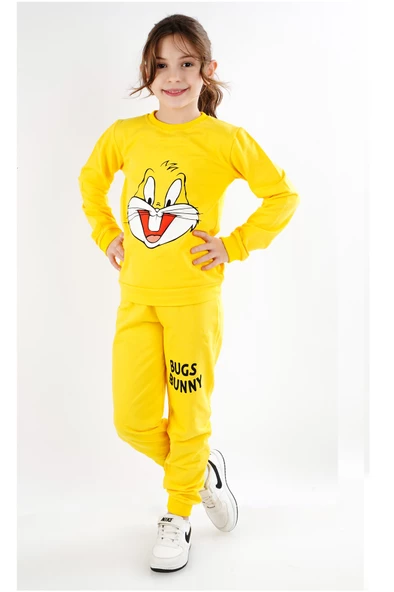 Karekter Baskılı 2 İp  3/8 Yaş  Eşofman Takım