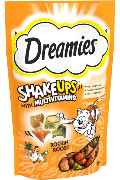 Shake ups Tavuk, Kedi Nanesi ve Ördek Aromalı Kedi Ödülü 55 gr