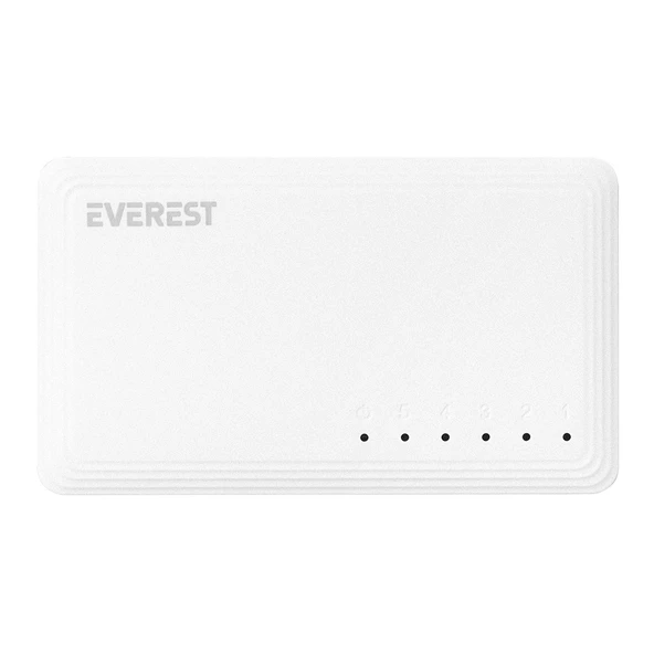 Everest 5 Port 10-100-1000Mbps Gigabit Ethernet Masaüstü Ethernet Switch Hub - Resim 3