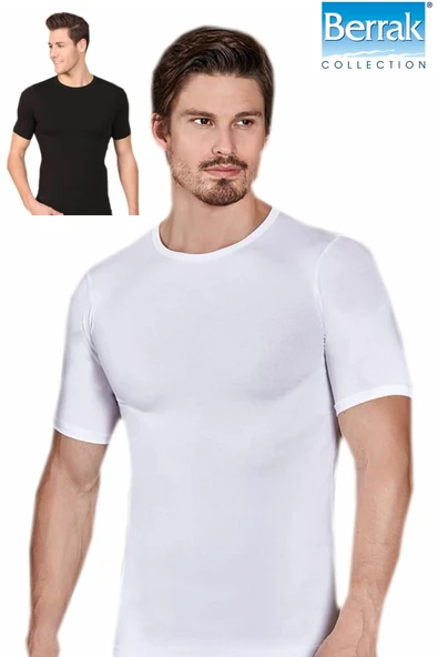 Berrak Erkek Elestan Sıfır Yaka Kısa Kol Badi Tişört 1024 ürün görseli
