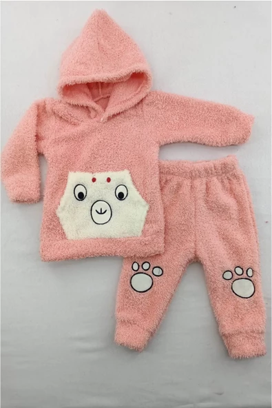 diamondstar somon Kışlık Welsoft Lüx Bebek Takımı - 4