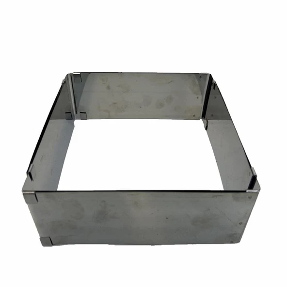 Ayarlanabilir Kare ve Çember Pasta Kek Pandispanya Kalıbı - 8