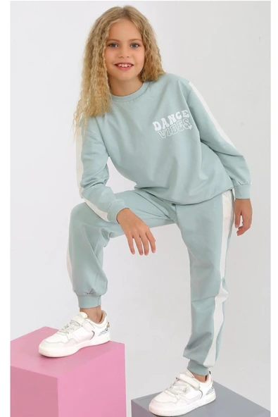 Kız  Baskılı 10/14 Yaş 2 İp Eşofman Takım ürün görseli 1