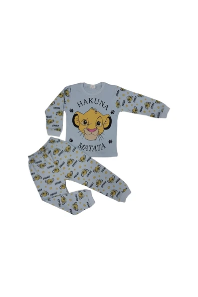 ASLAN DESEN PİJAMA TAKIM 4/6 YAŞ