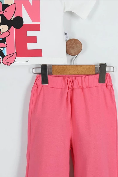 Kız Çocuk Karekter Baskılı Bisiklet Yaka 2/8 yaş Takımı - 3