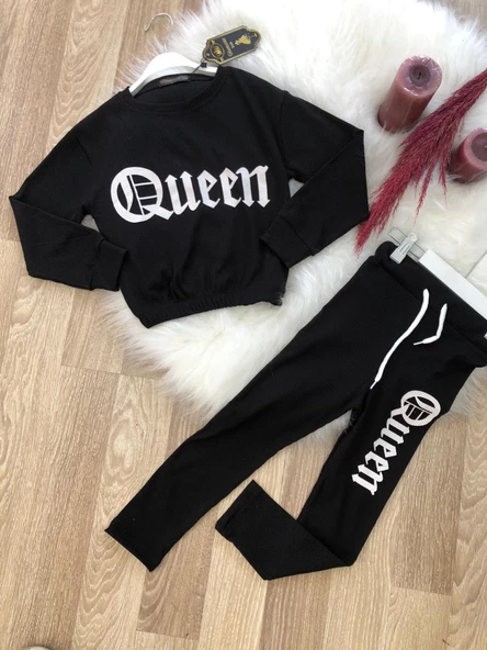 Kız Çocuk Baskılı 6/12 Yaş Eşofman Takım