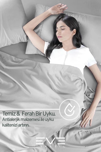 Fitted Yüksek Kaliteli Penye Kumaş Çift Kişilik Lastikli Çarşaf - 5
