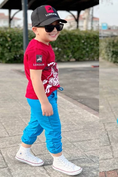 KAREKTER BASKILI MEVSİMLİK 3/10 YAŞ EŞOFMAN TAKIM - 2