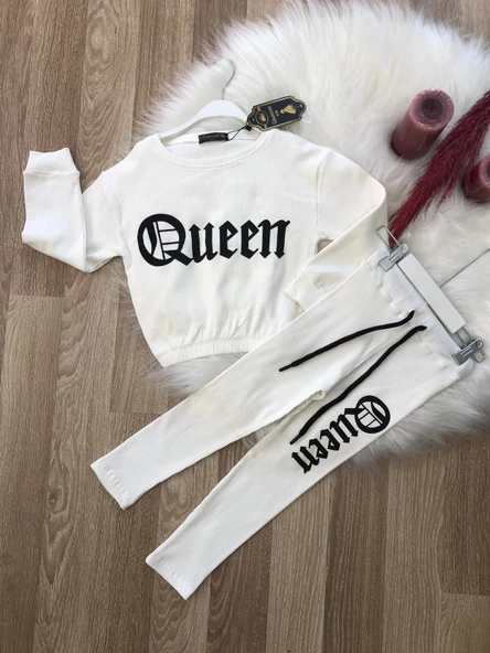 Kız Çocuk Baskılı 6/12 Yaş Eşofman Takım