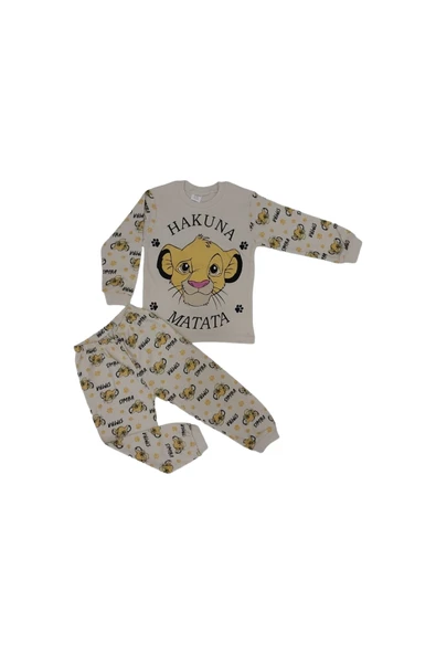 ASLAN DESEN PİJAMA TAKIM 4/6 YAŞ