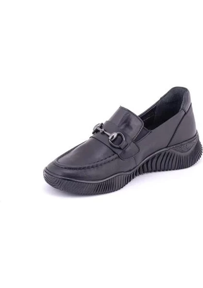 VENÜS 1953830K ORTOPEDİK ESNEK TOKALI KADIN DERİ AYAKKABI - Resim 9