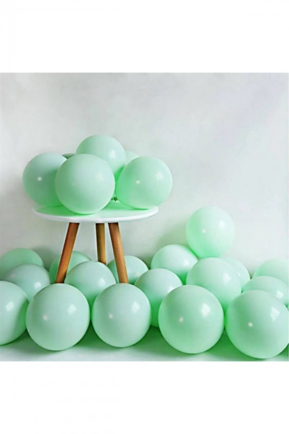 Su Yeşili (Mint Yeşili) Pastel Renk Balon 10 Adet