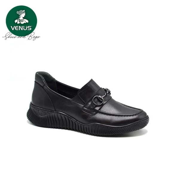 VENÜS 1953830K ORTOPEDİK ESNEK TOKALI KADIN DERİ AYAKKABI - Resim 3