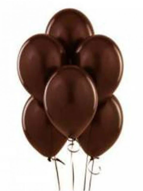 Kahverengi Pastel Renk Balon 10 Adet