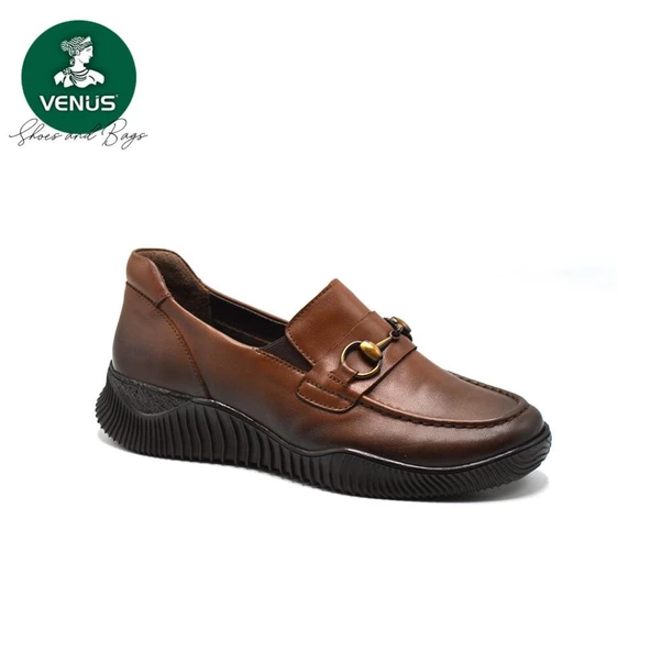 VENÜS 1953830K ORTOPEDİK ESNEK TOKALI KADIN DERİ AYAKKABI - Resim 4