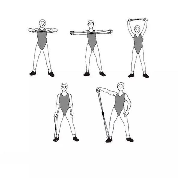 Pilates Egzersiz Direnç Lastiği - 5