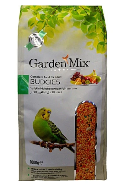 Garden Mix Platin Seri Vitaminli Meyveli Muhabbet Kuşu Yemi 1 kg