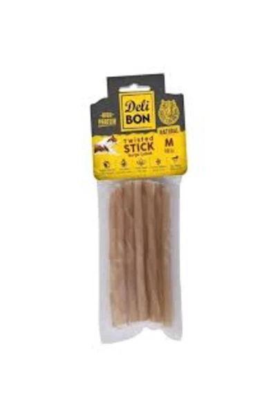 Deri Burgu Çubuk Orta Boy 12li Paket Naturel Kalınx12ad.