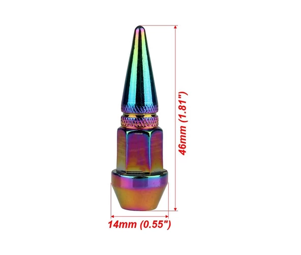 Metal Sivri Sibop Kapağı 4 Lü Set Krom - 2