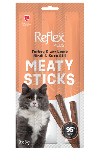 Hindi Ve Kuzulu 5 gr 3'lü Kedi Ödül Çubuğu