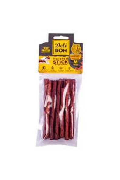 DERİ BURGU ÇUBUK ORTA BOY 12Lİ PAKET BARBEKÜ KALINX12AD.