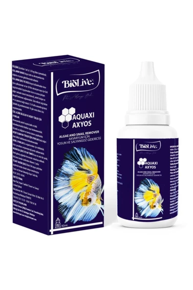 Biolive Aquaxı Axyos Akvaryum Için Yosun Ve Salyangoz Giderici 50ml
