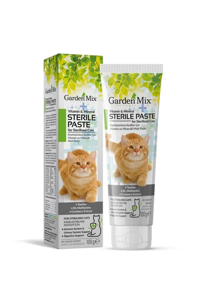 Garden Mix Multivitamin Kısırlaştırılmış Kedi Macunu 100gr